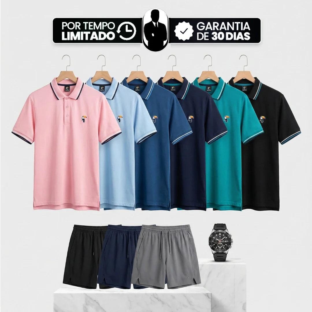 Polo Tucano Masculina Bordada – Seda Gelada | Leve 6 Pague 3 - OFERTA DE PRIMERA COMPRA