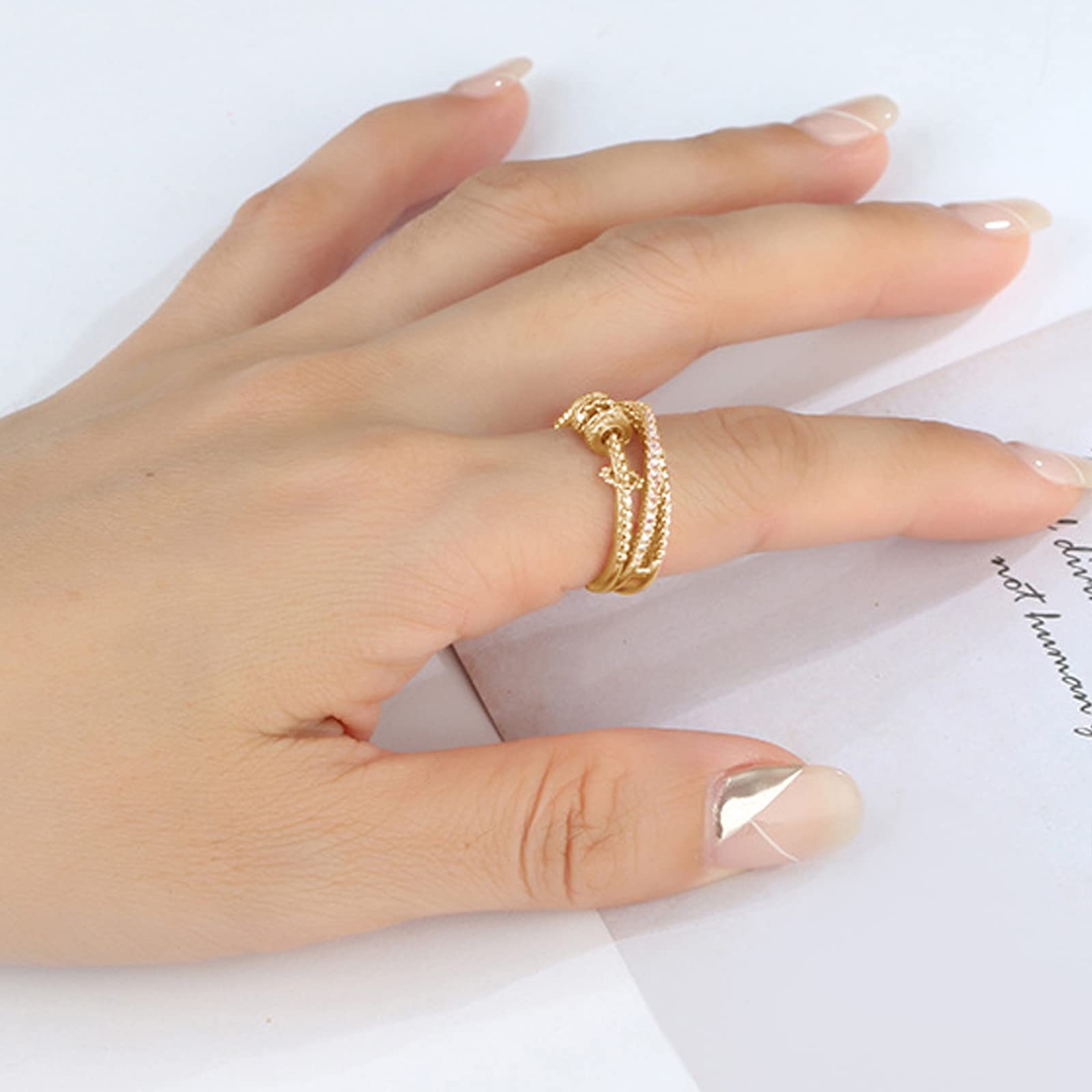 Para Minha Filha - Anel Anti Ansiedade Banhado a Ouro 18k