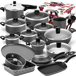 Mega Jogo De Panelas - Cozinha Completa 19 Peças - ENVIO NACIONAL GRÁTIS