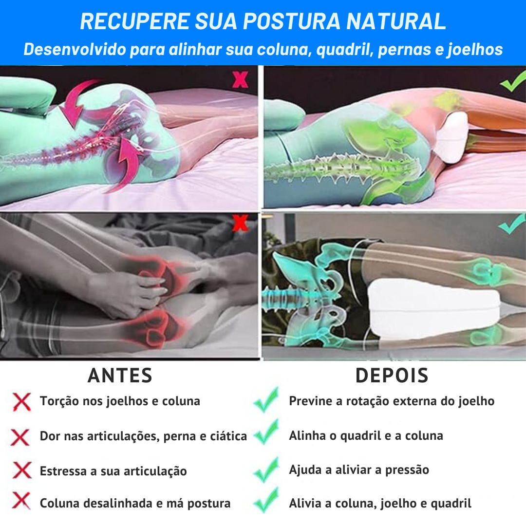 Travesseiro de Alinhamento - SleepLeg Pro®