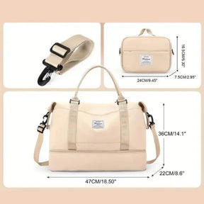 Bolsa-Mala com Bolsos Multifuncionais + BRINDE